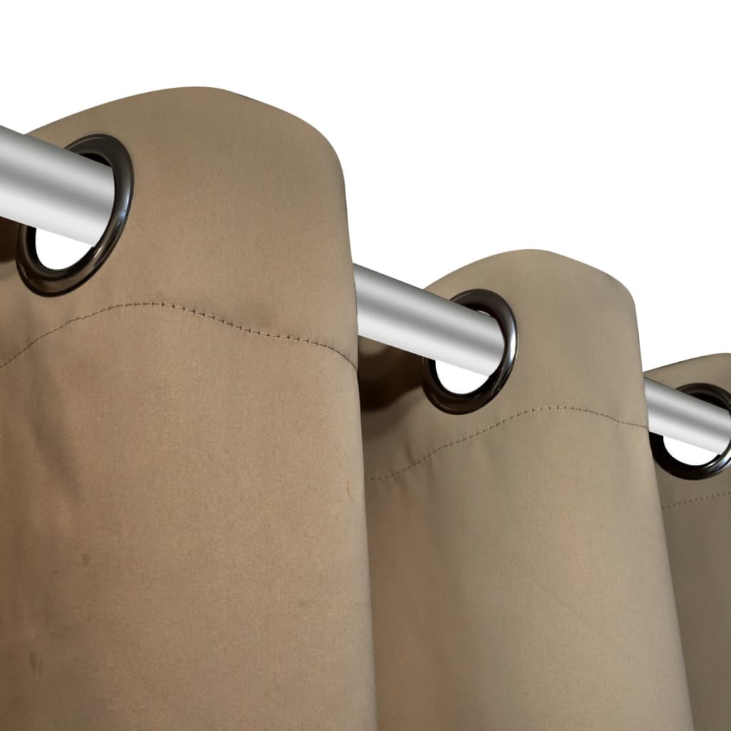 Maison Exclusive - 2 Pz Tende Oscuranti con OccMaison Exclusive - elli in Metallo 135x175 cm Crema - 4