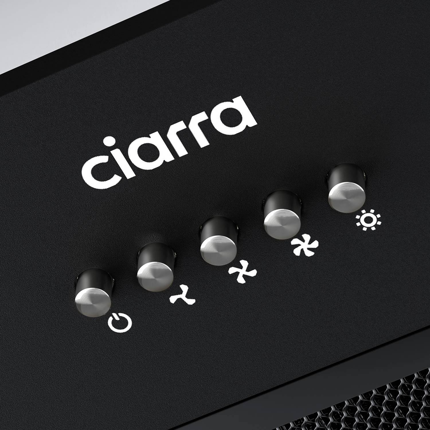 CIARRA Campana Extractora Empotrada 300m3/h Reciclado o Evacuación Negro 913ABK52 - 8