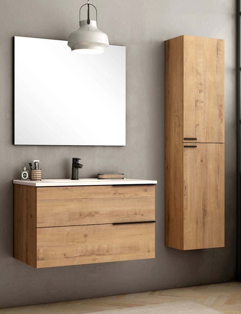 Ensemble Meuble vasque Black Capri 120cm Roble Ostipo - 4