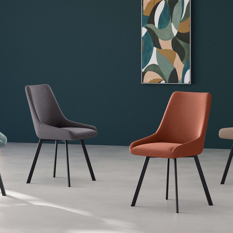 Fox - Szary fotel z mikrofibry 4 szt.