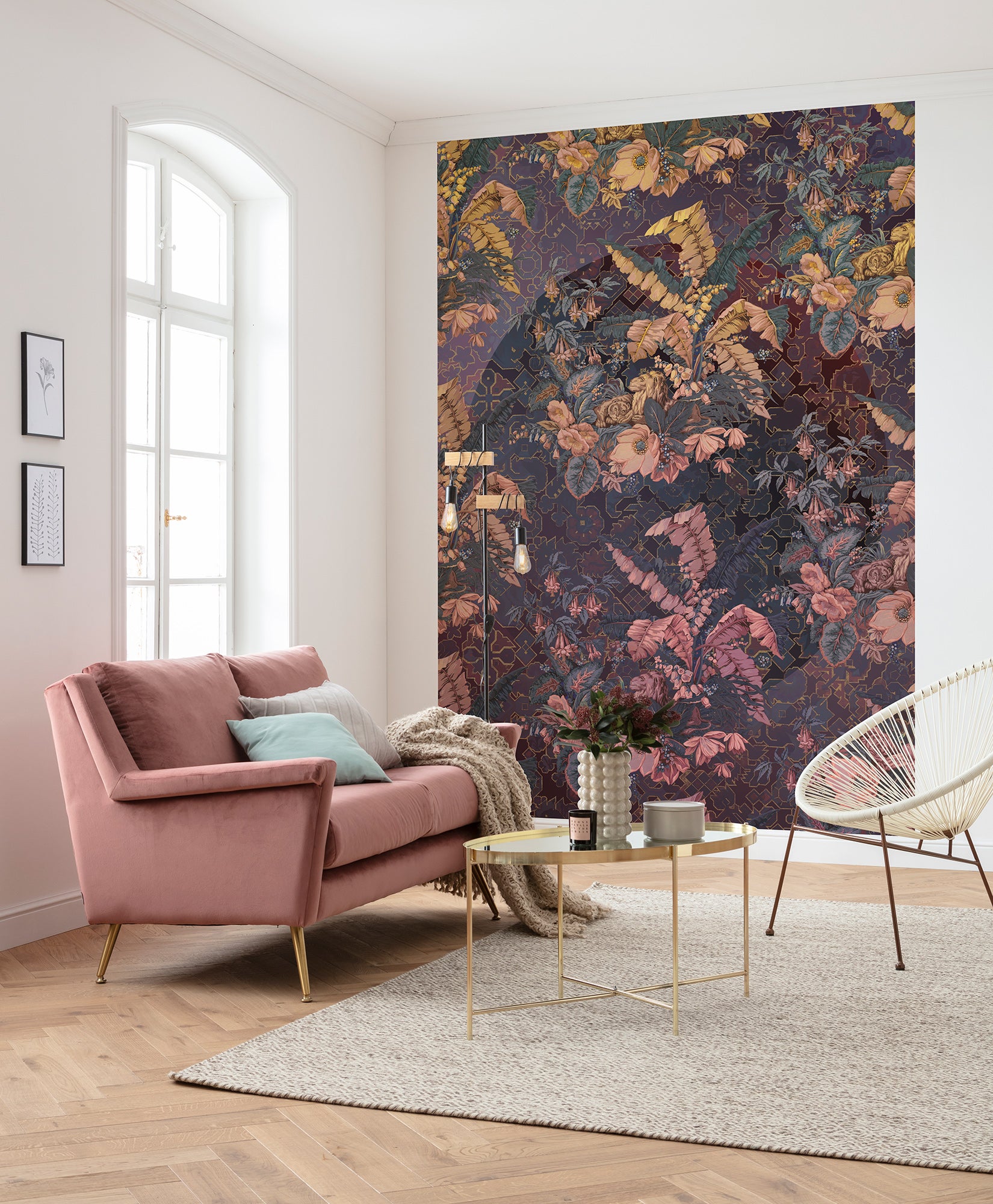 Fototapeta przejrzeć fioletowym,różowymIżółtym - 200 x 270 cm - SANDERS &amp; SANDERS