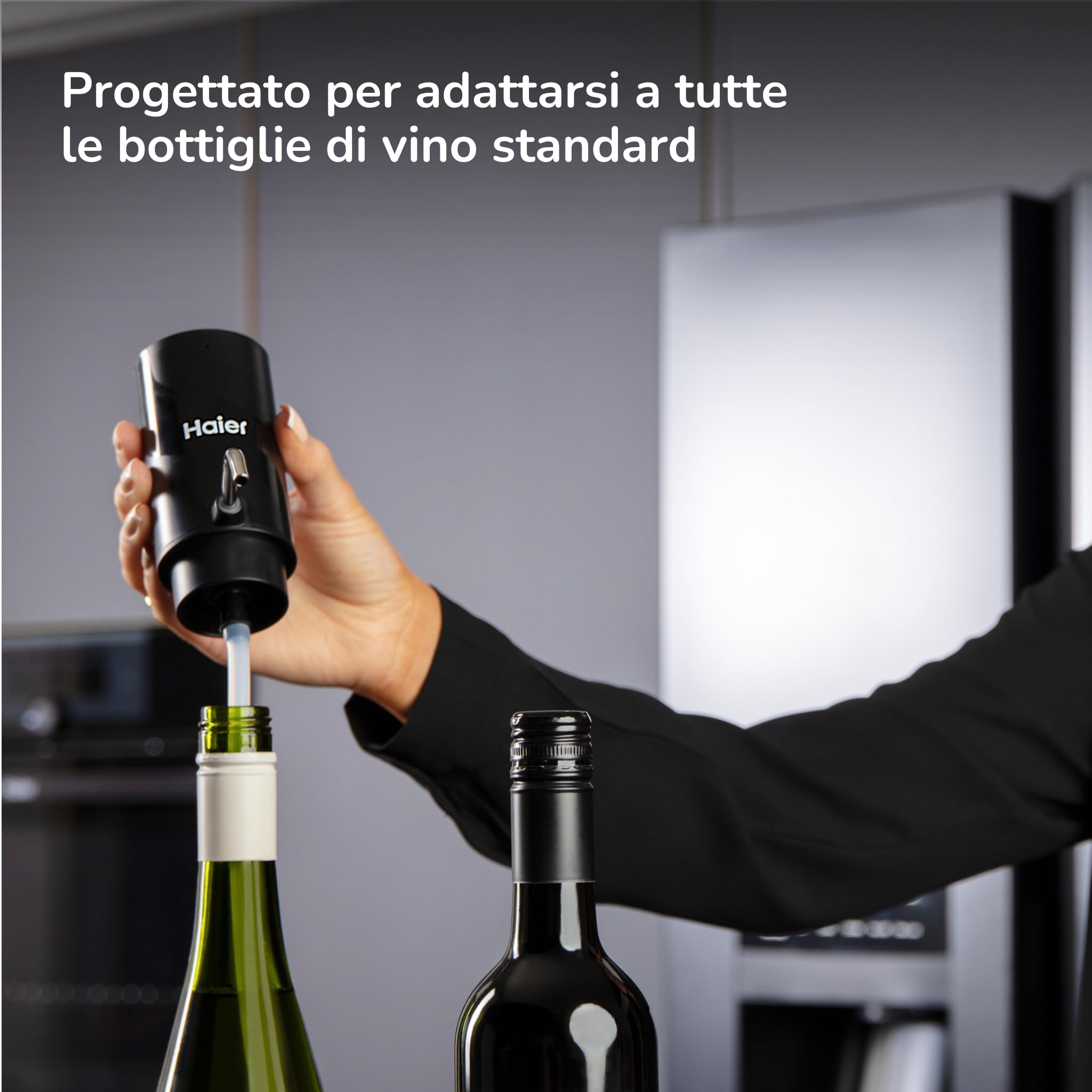 Aeratore nero e distributore di vino rosso Dispenser automatico di