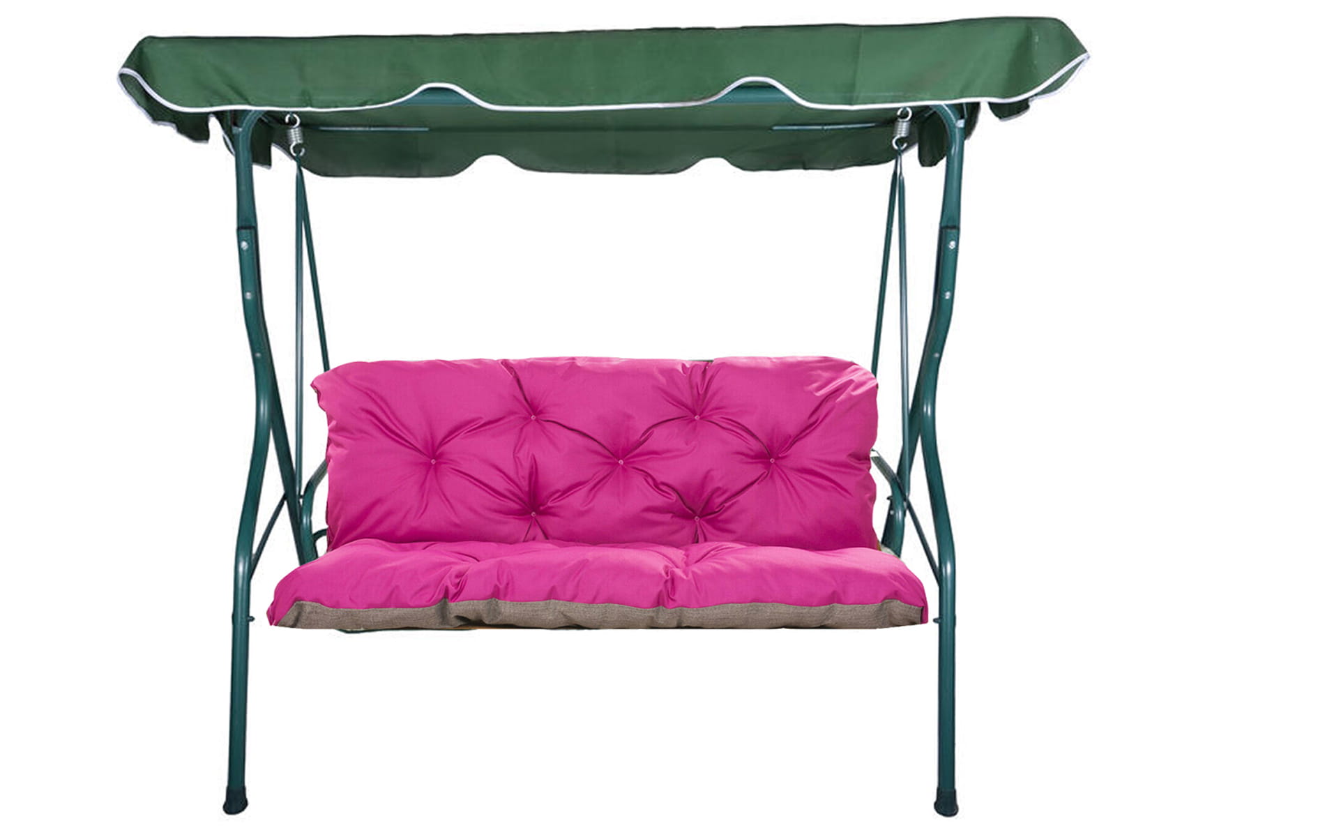 Cojines para columpio 180x60x50cm, cojín para jardín rosa, cojines para columpio de 3 personas, cojín para banco, cojín para columpio de jardín