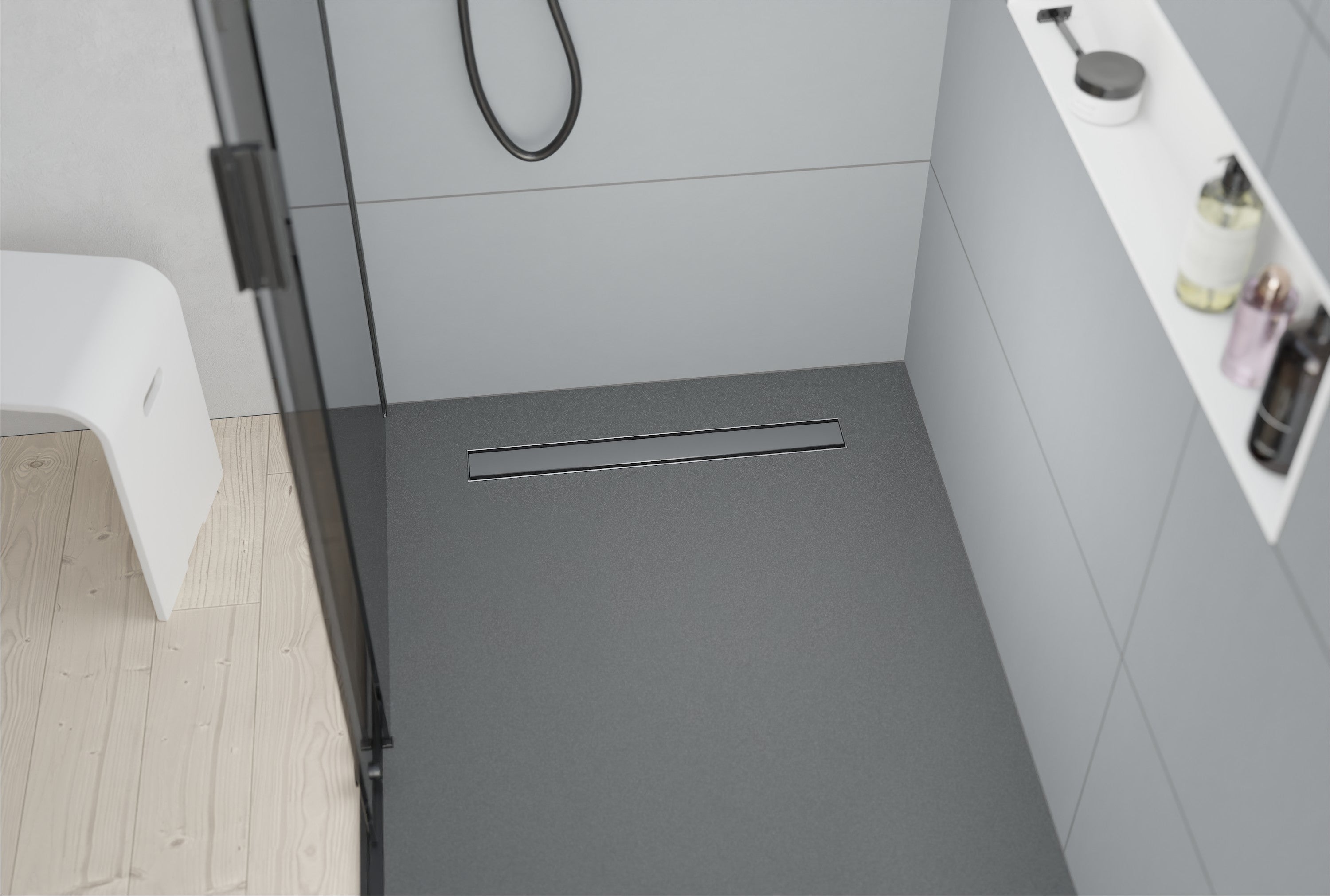 Bernstein Odpływ liniowy FlexGT02 obrotowy syfon stal nierdzewna 90cm - 2