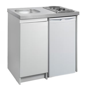 Mobile Cucina Bianco 120 Cm Con Lavello E Pensili - Foto 5