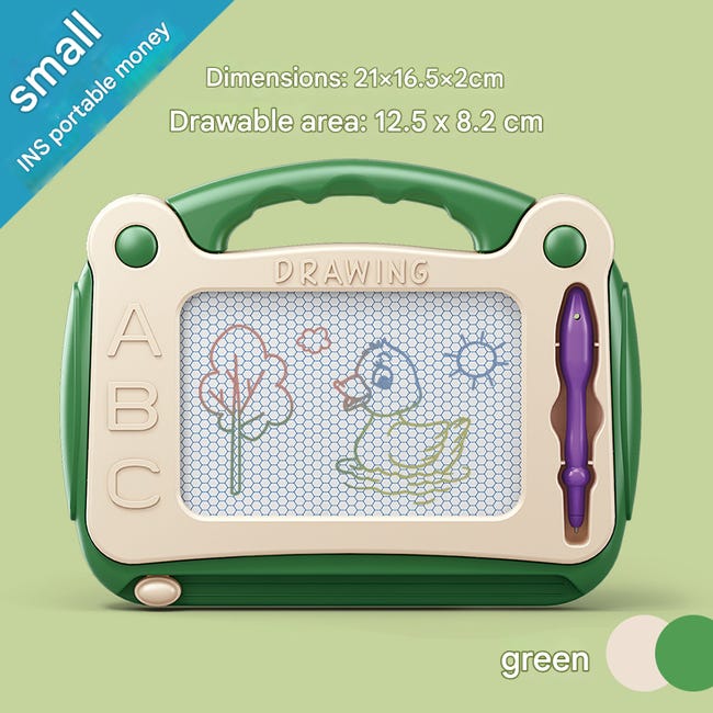 SGILE - Pizarra magnética para dibujar grande de 4 colores y con 4 sellos, juguete para aprendizaje, regalo para niños de más de 3 años, 16 x 13 pulgadas, azul claro SGILE - Pizarra magnética para dibujar grande de 4 colores y con 4 sellos, juguete para aprendizaje, regalo para niños de más de 3 años, 16 x 13 pulgadas, azul claro