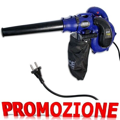 Soffiatore aspiratore elettrico 1050W foglie pulizia giardino prato sacco