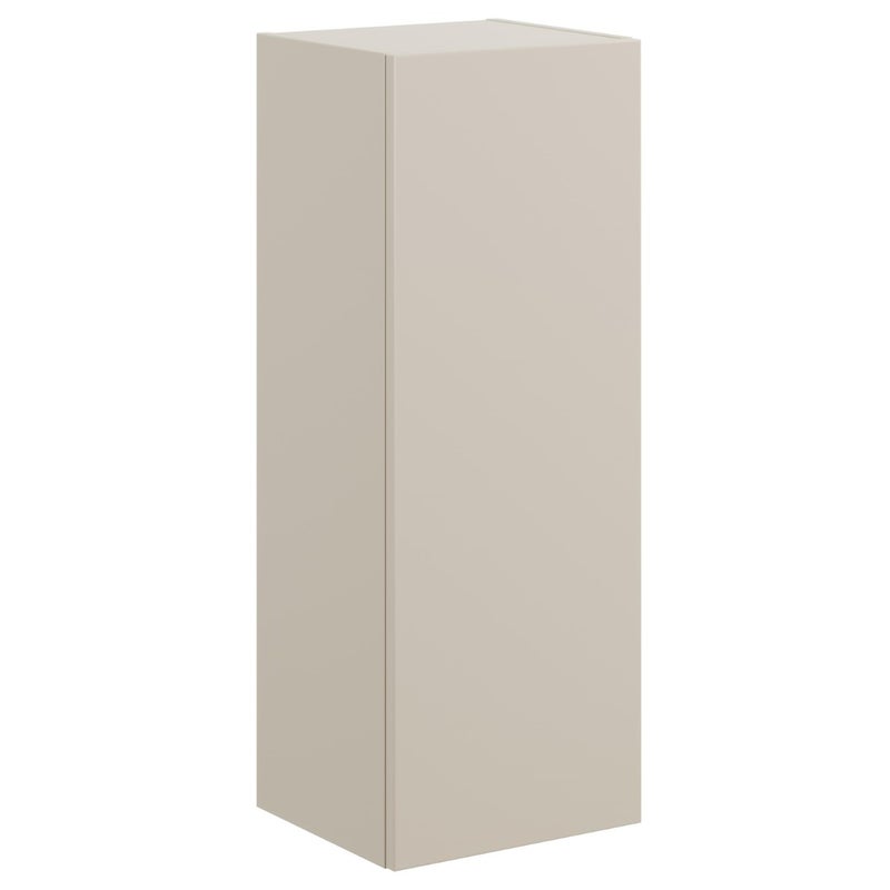 Półsłupek niski łazienkowy DALIA 80 cm kaszmir z półkami uniwersalny P/L