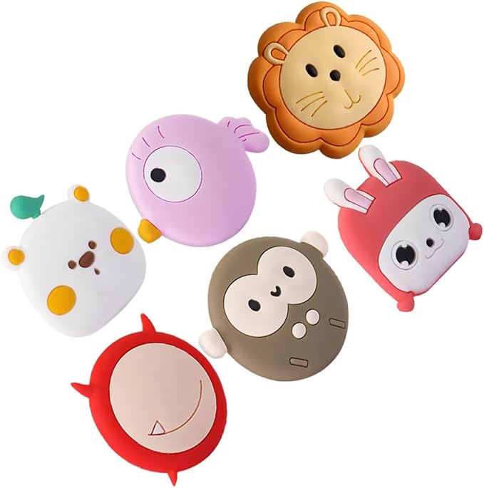 sztuk cichych samoprzylepnych ograniczników do drzwi w kształcie zwierząt, montowanych na ścianie, antykolizyjnych