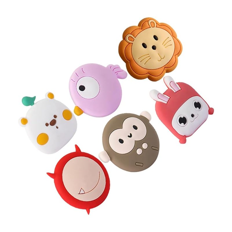 sztuk cichych samoprzylepnych ograniczników do drzwi w kształcie zwierząt, montowanych na ścianie, antykolizyjnych