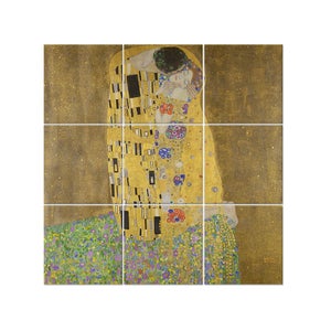 Artopweb Pannelli Decorativi Klimt Il Bacio Detail Quadro, Legno, Multicolore, 30 x 30 cm, 1294 unità