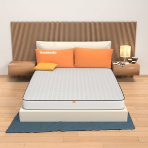 Linnea Housse De Couette 200x200 Cm Percale De Coton Land Craie Multicolore - Fabriquée En France
