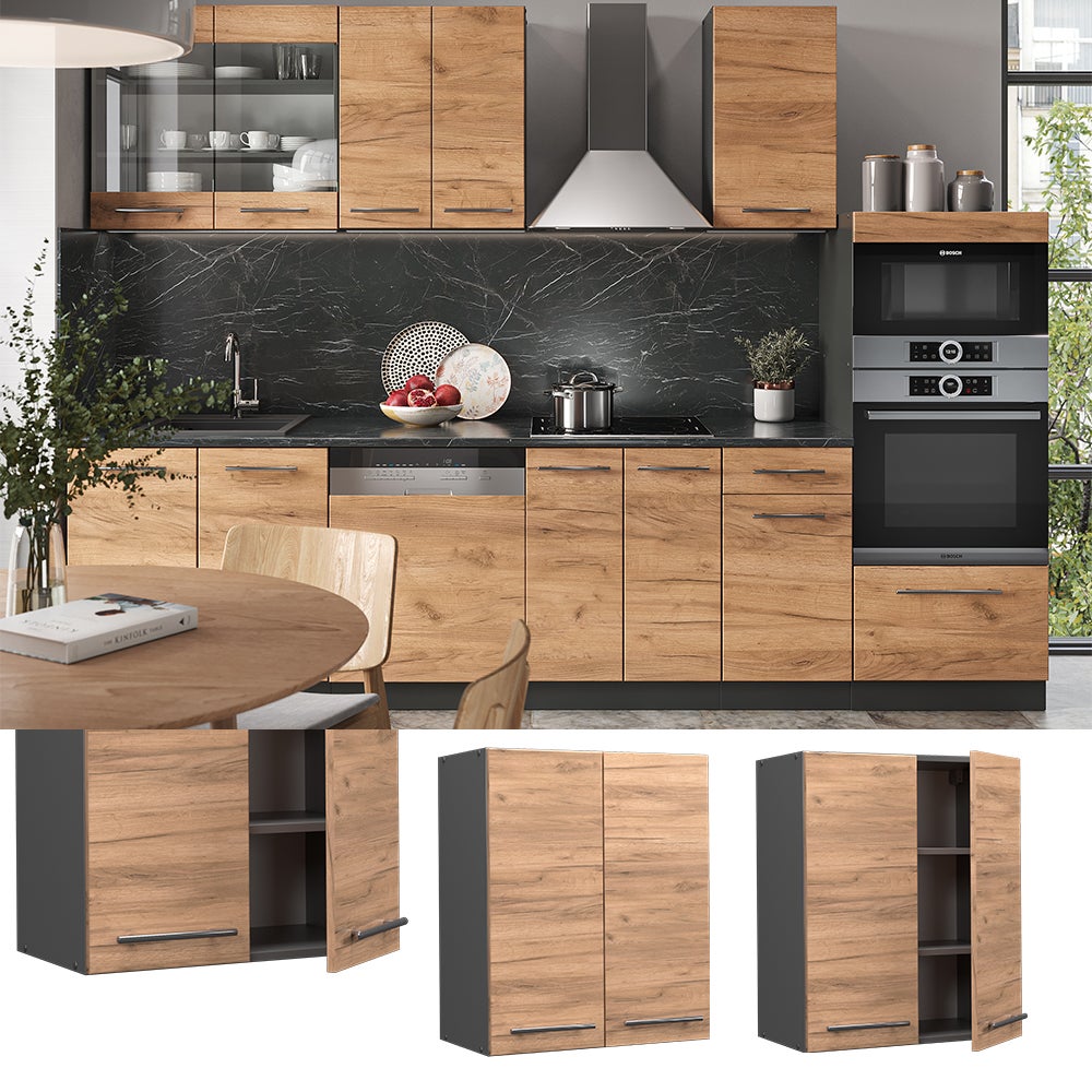 Vicco Elément haut de cuisine Fame-Line, Chêne de force doré, 60cm - 2