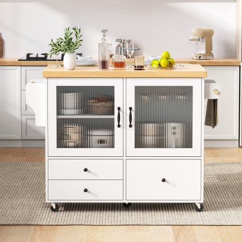 COSTWAY Desserte de Cuisine sur roulettes, Îlot Central Cuisine Plateau en Acier Inoxydable, avec 3 Tiroirs, Armoire à 2 Portes, Etagères Réglables, Porte-Serviettes et Support à Épices, Blanc COSTWAY Desserte de Cuisine sur roulettes, Îlot Central Cuisine Plateau en Acier Inoxydable, avec 3 Tiroirs, Armoire à 2 Portes, Etagères Réglables, Porte-Serviettes et Support à Épices, Blanc