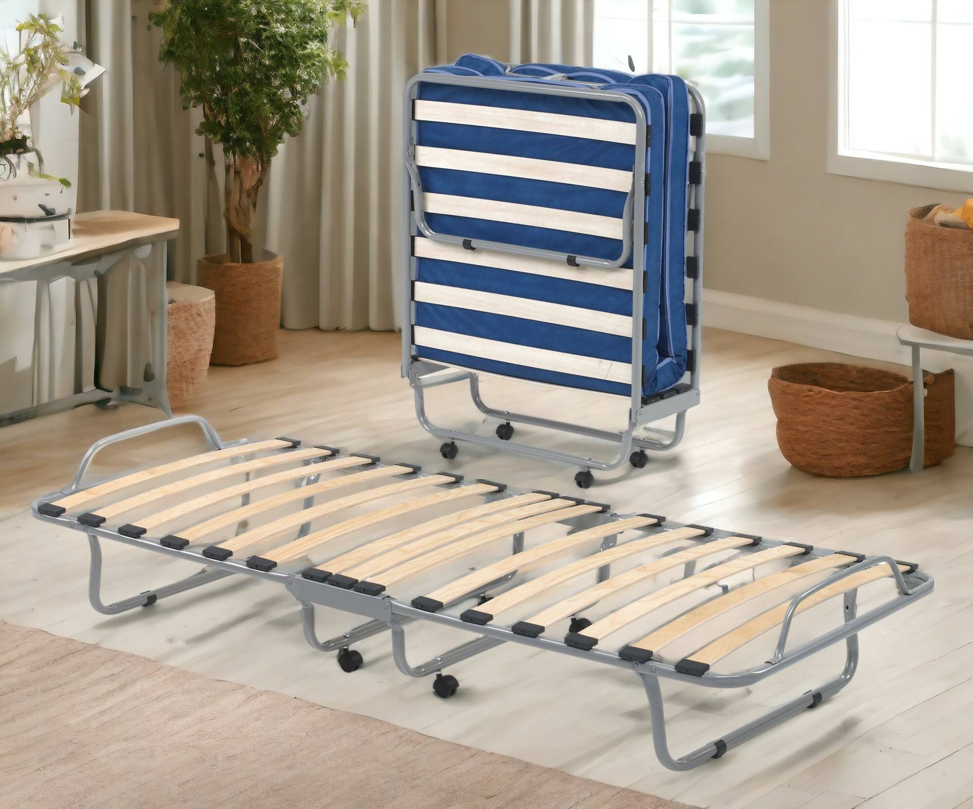 Lit pliant Priscilla, lit simple orthopédique et pliable, 100% Made in ...