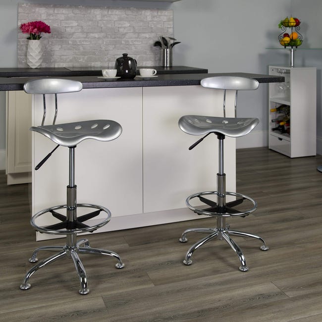 SET 2 SGABELLI DA BAR CON SCHIENALE E POGGIAPIEDI IN STILE NORDICO IN Metallo E Velluto Color Crema 45x47x88 Cm 86555973 SET 2 SGABELLI DA BAR CON SCHIENALE E POGGIAPIEDI IN STILE NORDICO IN Metallo E Velluto Color Crema 45x47x88 Cm 86555973