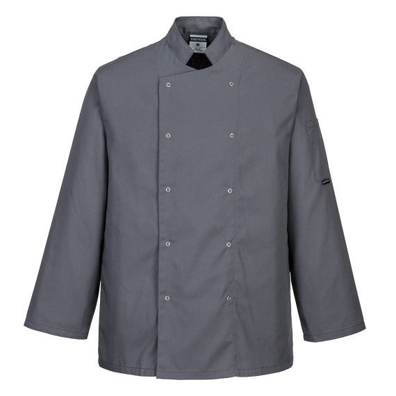 C833 Veste de Cuisine Suffolk pour Chef Noir M