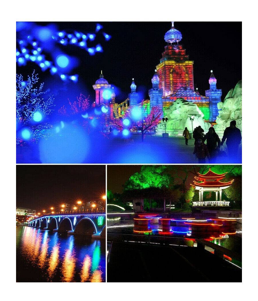 Trade Shop - Strip Led Fluorescente Effetto Tubo Neon Colorato Impermeabile In Silicone Dc12v - Verde - - 7