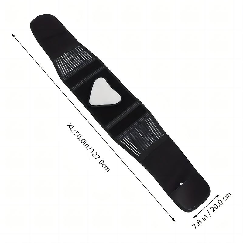 Cintura Lombare Ergonomica Con Supporto 360° – Fascia Elastica Con 6 Supporti E Cinghie Regolabili Per Lavoro E Palestra (Nero, Taglia L)