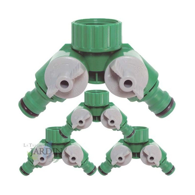 Pack Conector Rapido Manguera Tuberia Adaptador de Vias, Grifo