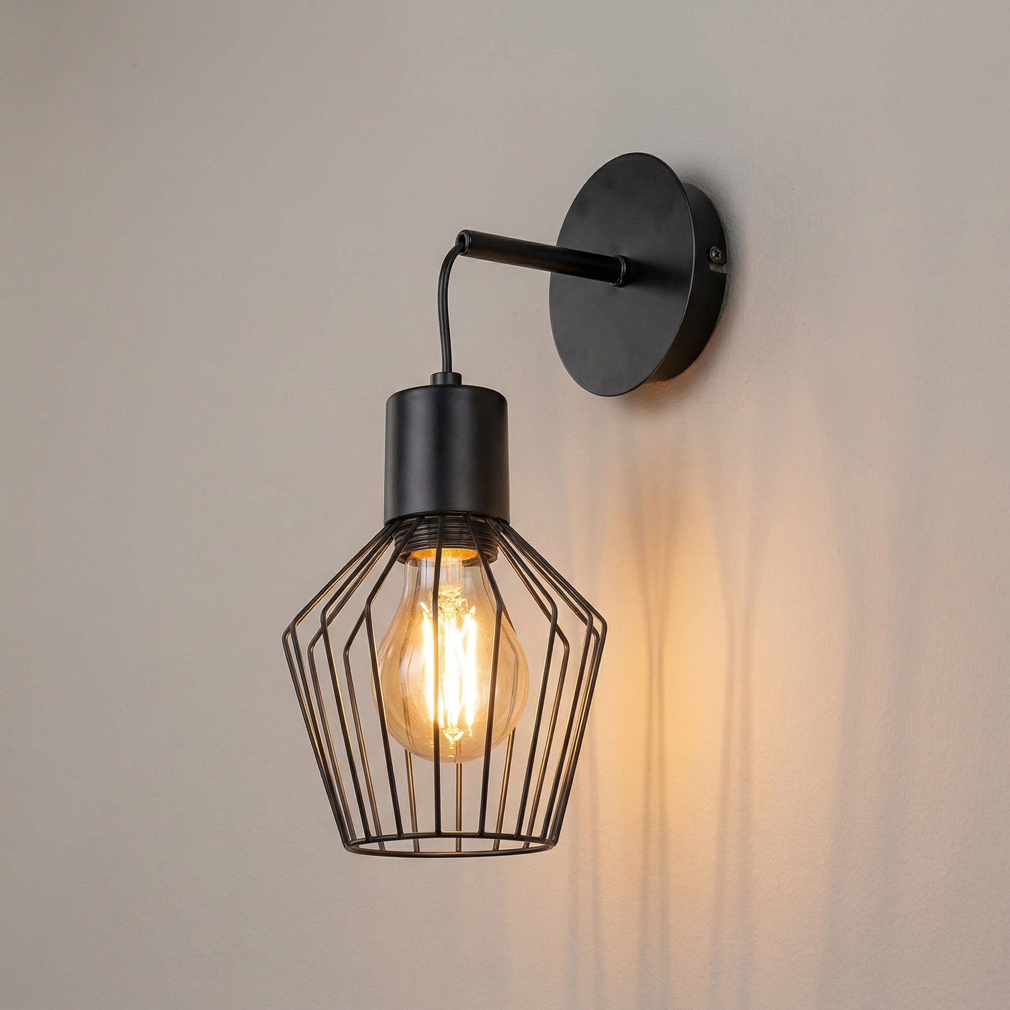 Kinkiet nowoczesny Belano czarny 1xE27x40W metal wym:28x28x19cm IP20 Rabalux