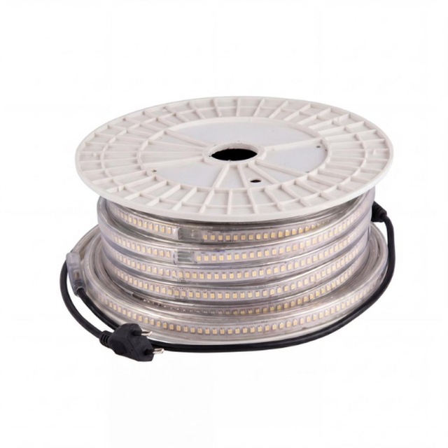 Ruban LED de chantier 230V 10m 10W/m IP65 4000K sur Prise Secteur V3
