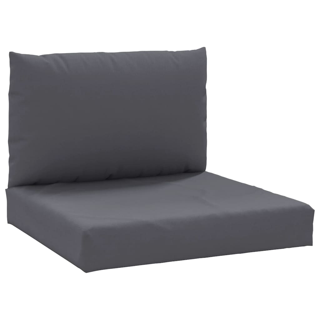 Coussins de palette lot de 2 anthracite tissu oxford vidaXL - 2
