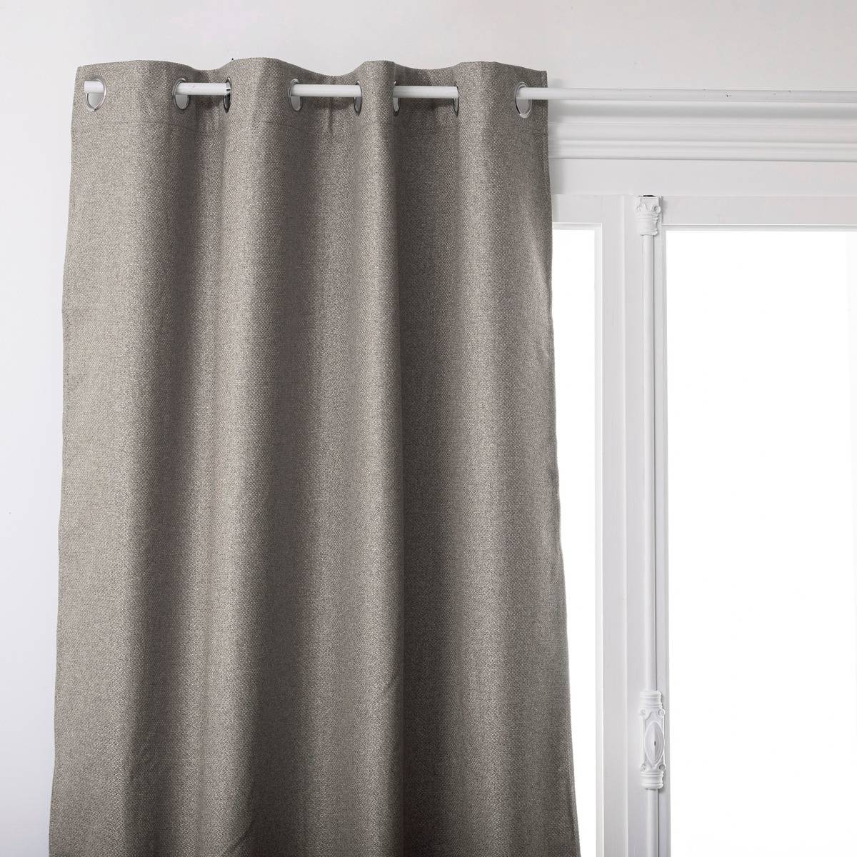 Atmosphera - cortina aislante blackout - gris - 140x260 cm