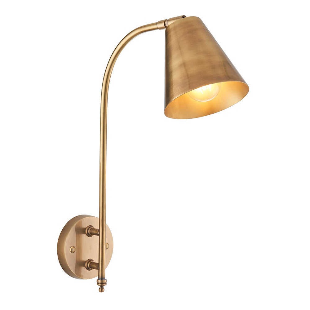 Kinkiet RADHA antyczny mosiężny 1xE27x20W mosiądz wym:49x14x40cm IP20 Endon
