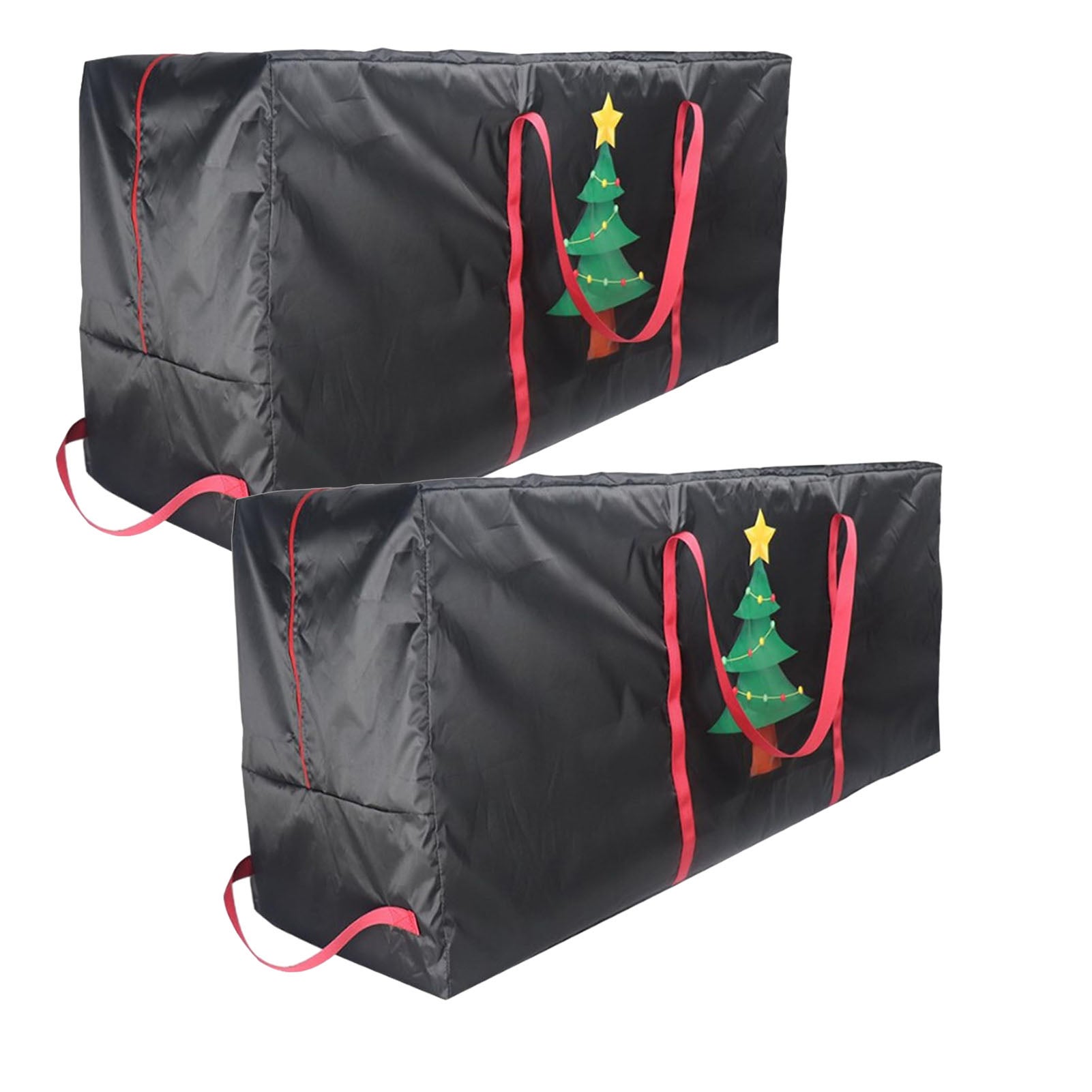 2 bolsas de almacenamiento para árboles de navidad que se adaptan a árboles artificiales de 7 pies, bolsas de almacenamiento impermeables para navidad