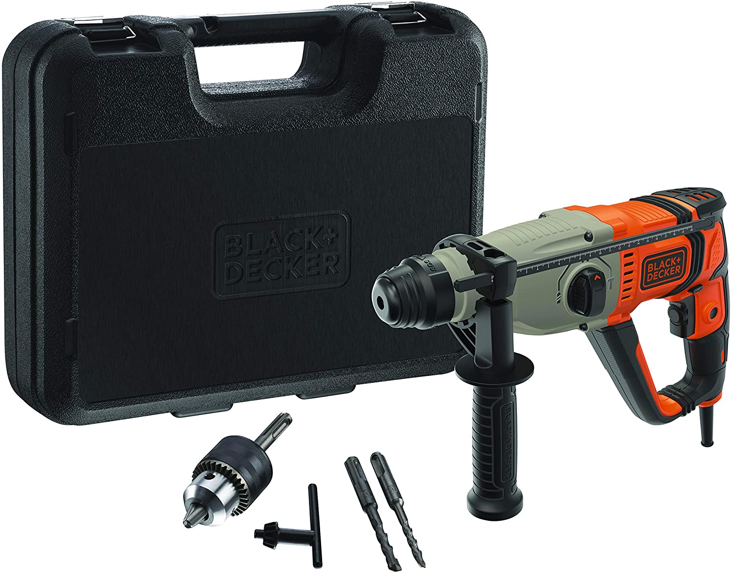 Black + Decker Black & Decker Behs02k-Qs Taladro 1200 Rpm Sds Plus Gris/Naranja , Leroy Merlin