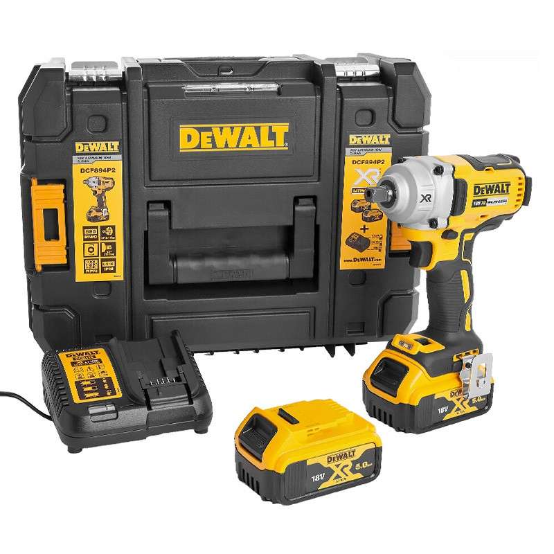 Llave De Impacto Dewalt Sin Escobillas Xr 18v 1/2 Par Medio Con 2 Baterias 5ah Llave De Impacto Dewalt Sin Escobillas Xr 18v 1/2 Par Medio Con 2 Baterias 5ah