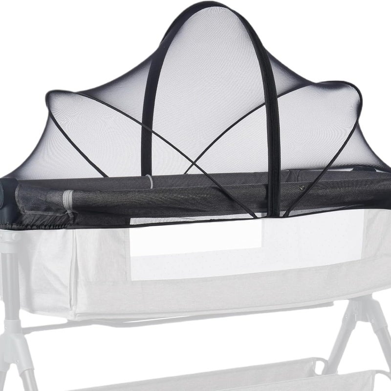 Pokrowiec na gondolę z siatki, oddychająca, składana konstrukcja, miękka i wytrzymała tkanina, łatwy montaż, do kołyski, wózka dziecięcego, hamaka dla