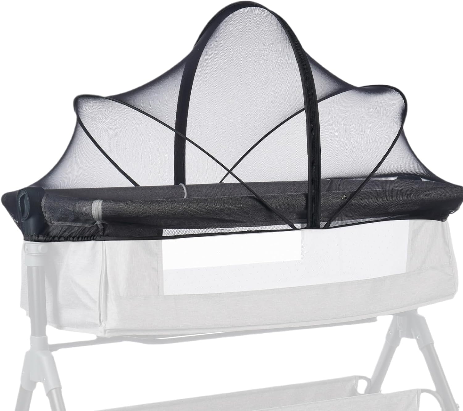 Pokrowiec na gondolę z siatki, oddychająca, składana konstrukcja, miękka i wytrzymała tkanina, łatwy montaż, do kołyski, wózka dziecięcego, hamaka dla