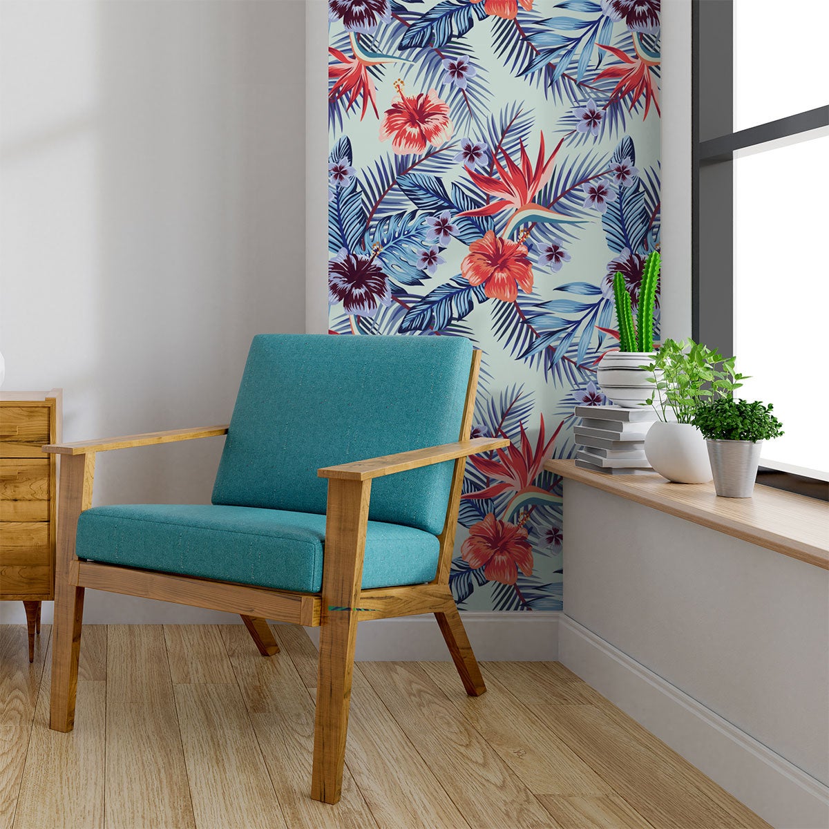 Adesivo arazzo tropicale Natal - Sticker adesivo - adesivi murali - 30x30cm - 5