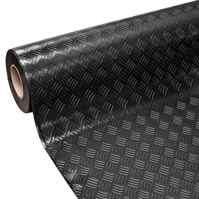 Tapis en Pvc Au Mètre H140 Revêtement de Sol Effet Tôle Paillasson ...
