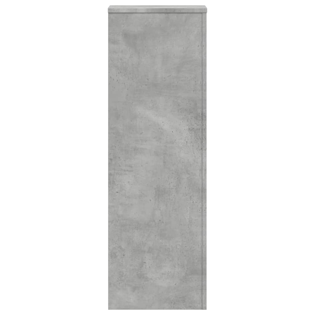 Supports pour plantes 2 pcs gris béton bois d'ingénierie - 6