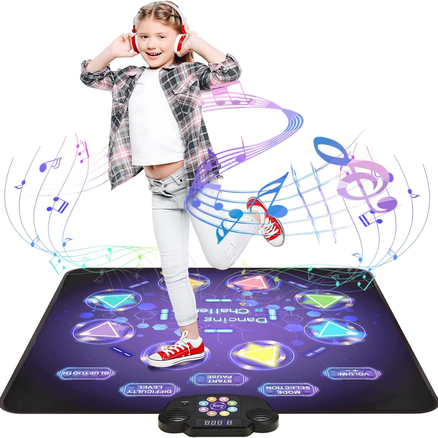 CXWLMAT Tapis de Danse pour Enfants pour Filles de 3 à 12 Ans, 9 Modes