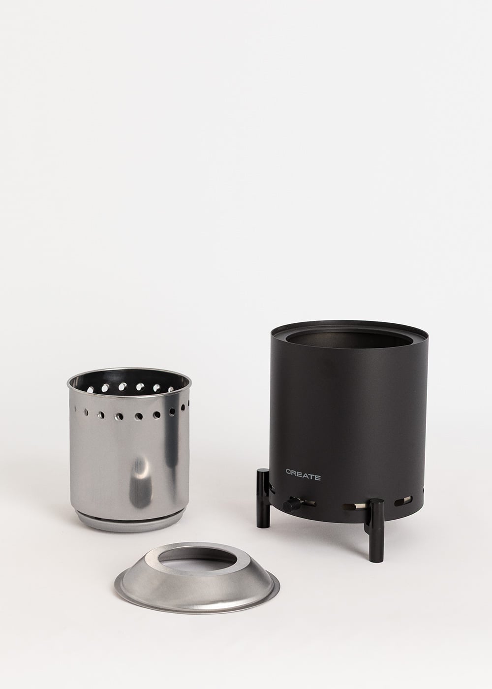 CREATE - FIRE PIT COMPACT - Brasero de mesa 1,5kW para exterior a pellets sem fumaça - 7