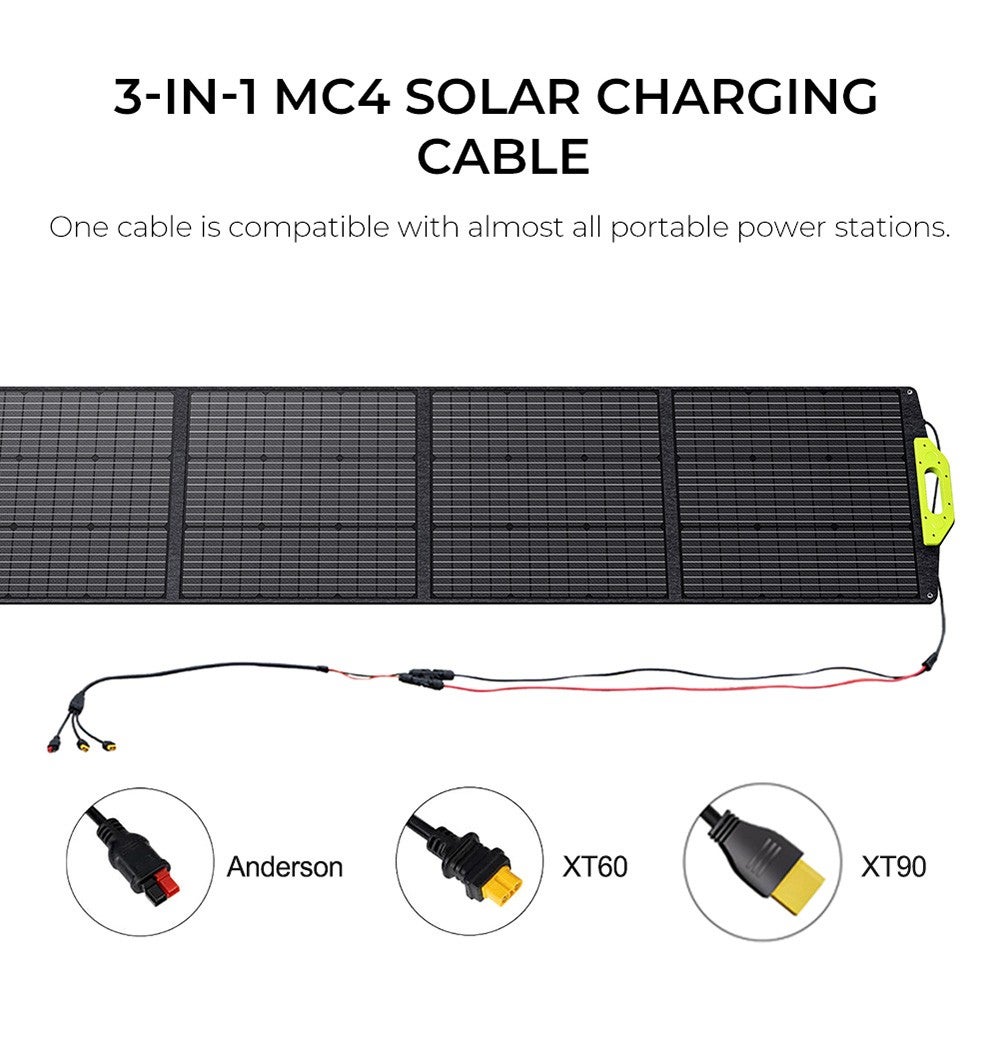 Station d'Énergie Portable FOSSiBOT F1200 1200W + Panneau Solaire Pliable FOSSiBOT SP200 200W - 8