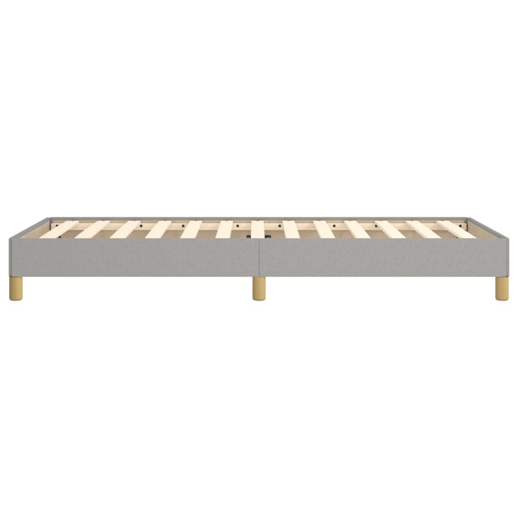 Cadre de lit sans matelas, en tissu, gris clair, pour la chambre, 100 × 200 cm - 6