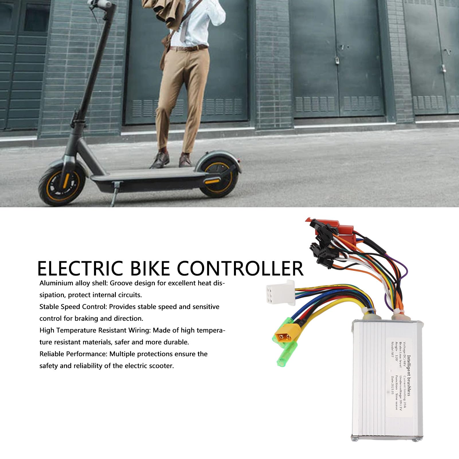 Contrôleur De Vélo électrique BOROCO 36V 500W – Alliage Alu, Pour Scooter Et E-bike, Brushless, Facile à Monter