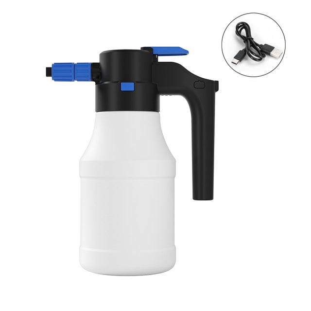 1 spruzzatore di schiuma elettrico, spruzzatore di schiuma senza fili da 1,5 l, per lavaggio auto, irrigazione giardino