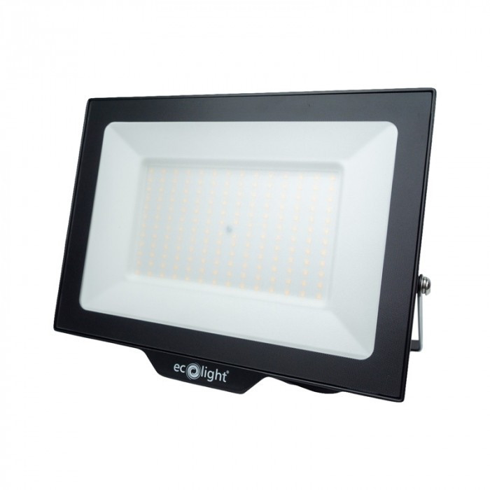 Naświetlacz LED czarny LED 150W 3000K 13500lm IP65 wym: 25,5 x 32 x 3,2 cm aluminium Ecolight