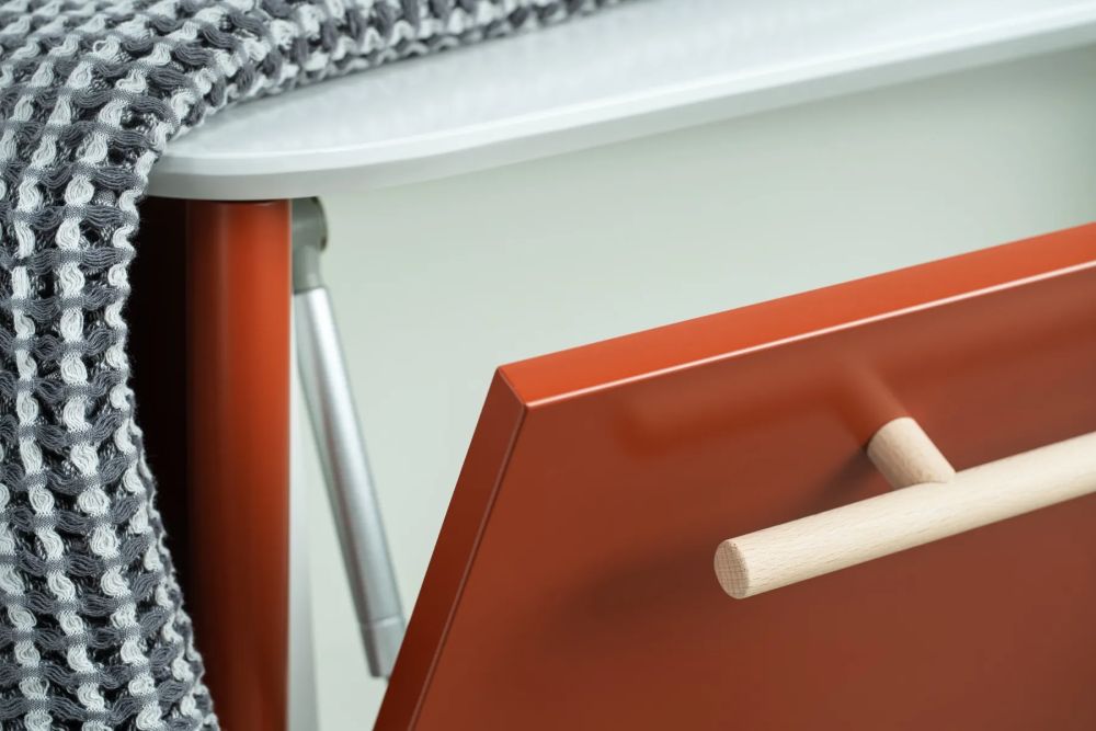 Siedzisko łazienkowe ze schowkiem DUKLA 68 cm terakota półma - 5