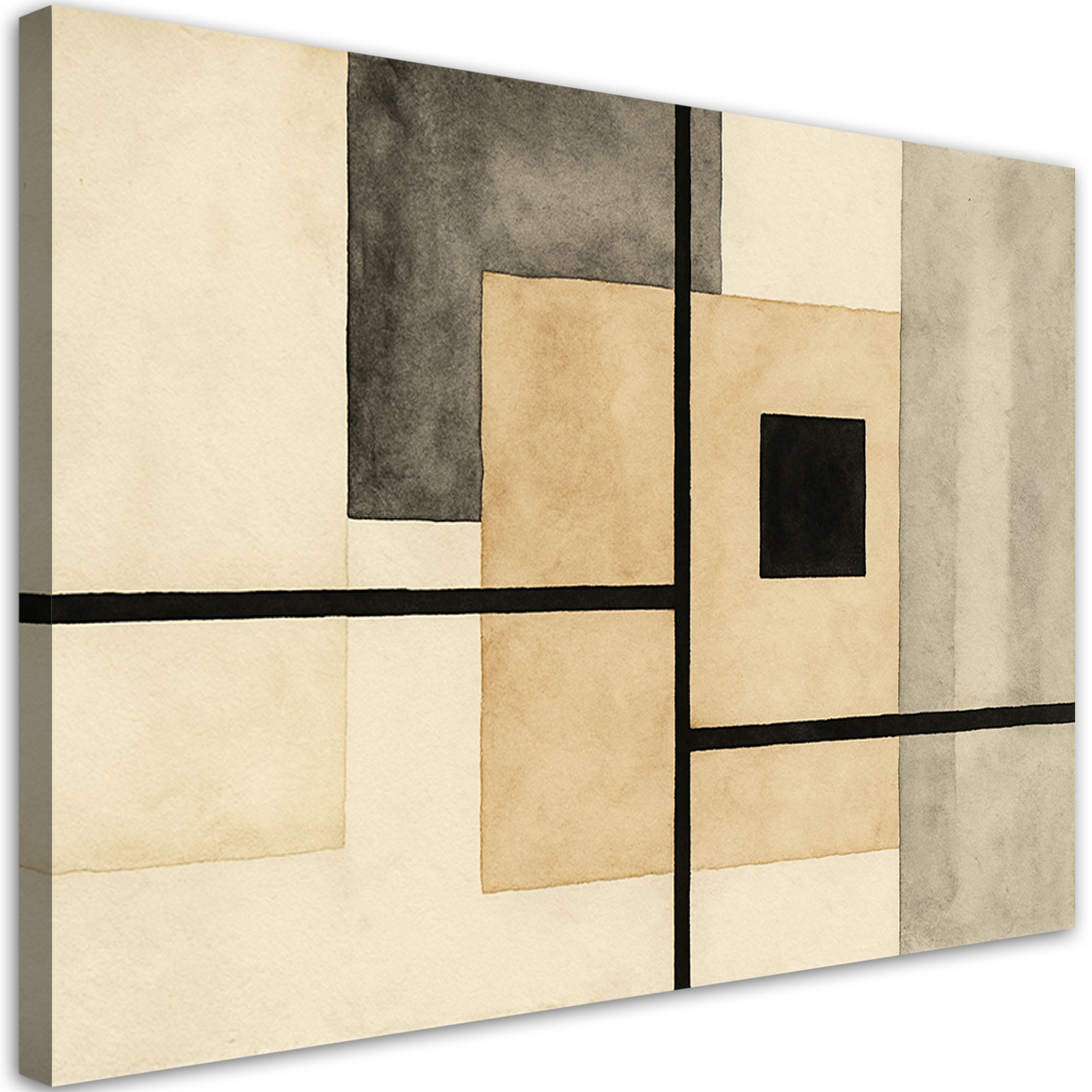 Obraz do sypialni, Geometryczne Kształty Akwarela 90x60