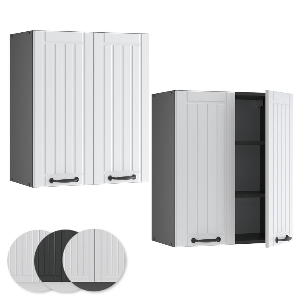 Vicco Elément haut de cuisine Fame-Line, Blanc campagne, 60cm - 5