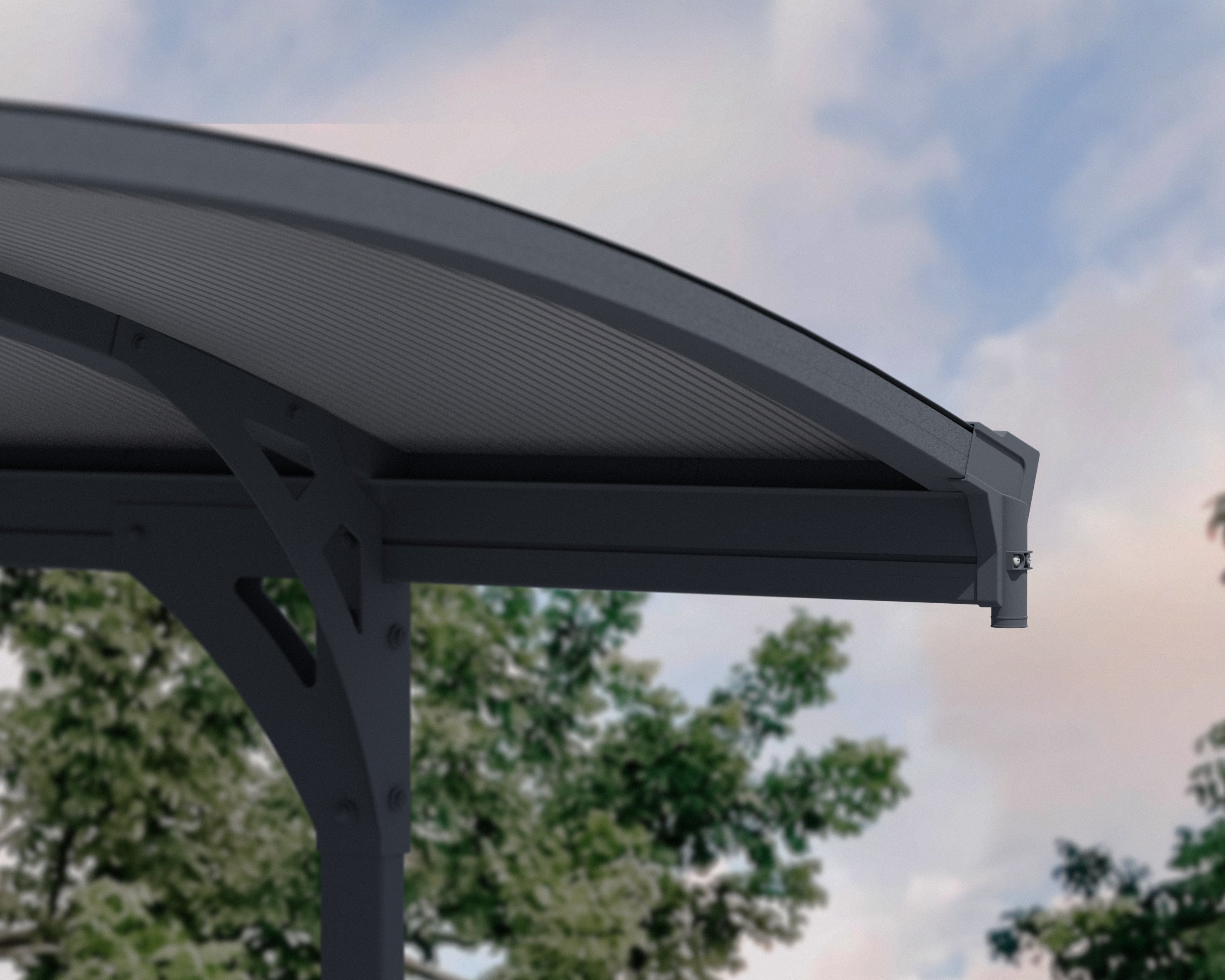 Carport Vitoria 5,01 x 2,91 m Gris Canopia - 4
