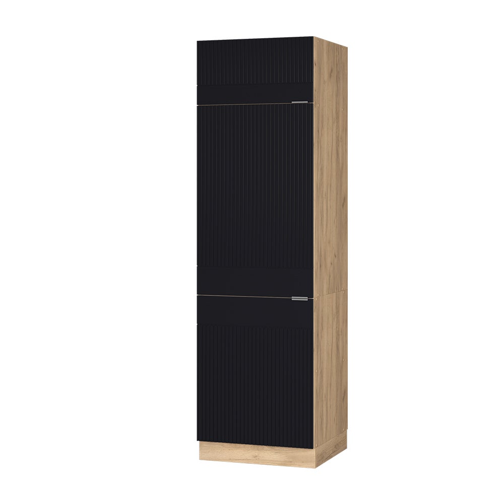 Vicco Szafka na lodówkę Fame-Line, Czarne paski, 60 cm