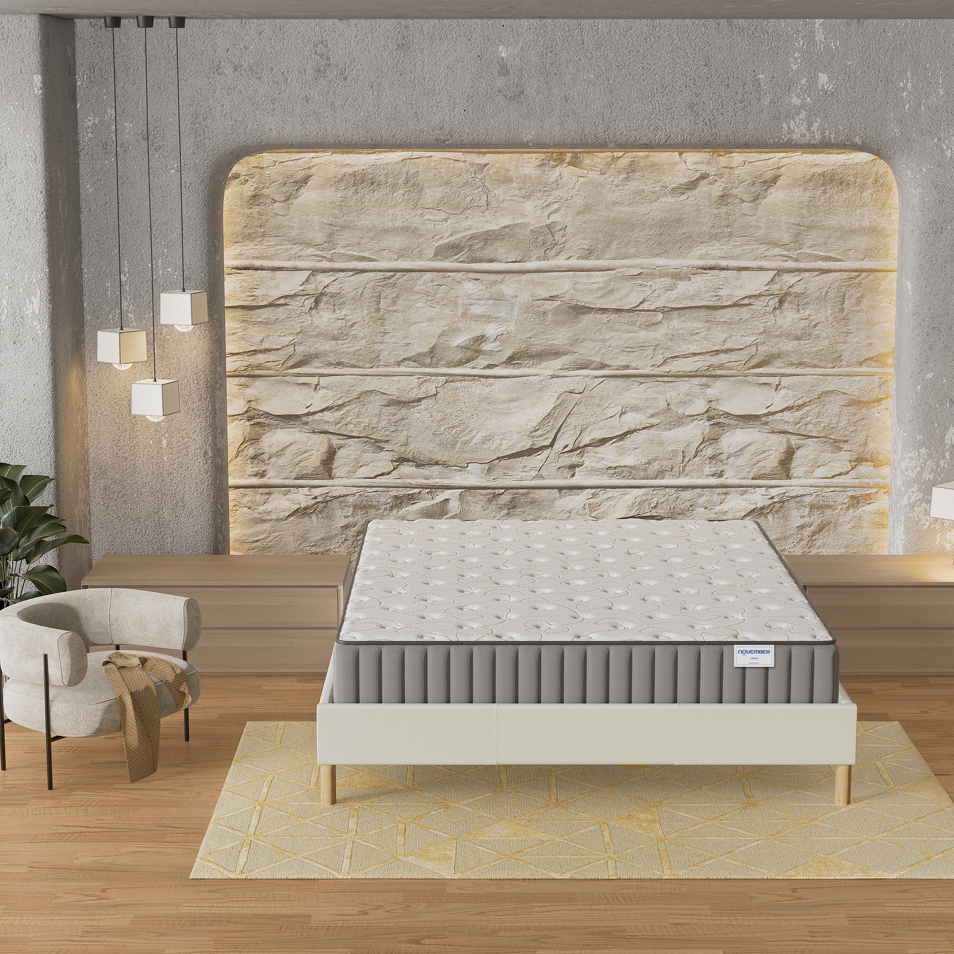 Matelas mousse 140x190 cm accueil mémoire de forme, épaisseur 22cm - 7